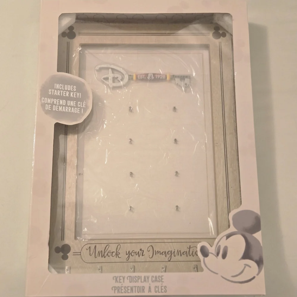 Disney White Key Display Case with Starter Key